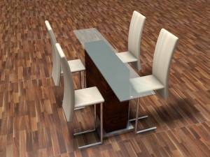 table chair Modèle 3D