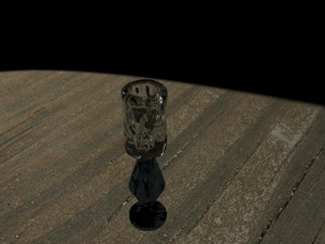 glass candle holder Model 3D
