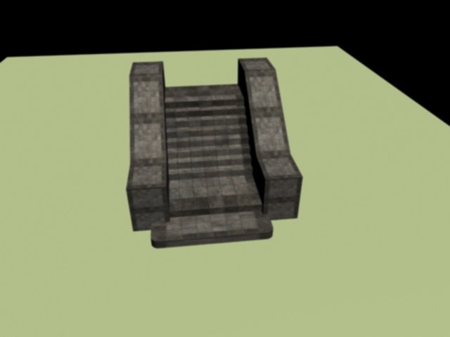 stairs 3D Model .c4d .max .obj .3ds .fbx .stl .blend 