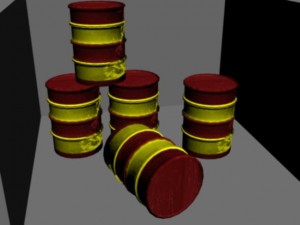 oil barrels 3D Model