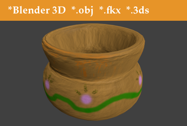 barro indio 3D Model .c4d .max .obj .3ds .fbx .stl .blend 