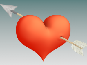 heart and arrow 3D Модель