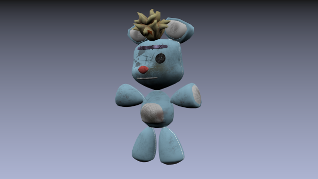 teddy bean old Modelo 3D .c4d .max .obj .3ds .fbx .stl .blend 