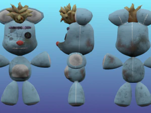 teddy bean old 3D Model