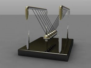 newton balls 3D Model .c4d .max .obj .3ds .fbx .stl .blend 