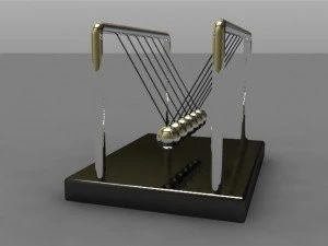 palline di Newton Modello 3D