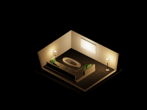 living room set 1 3D Model