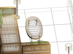 living room set 1 3D Model