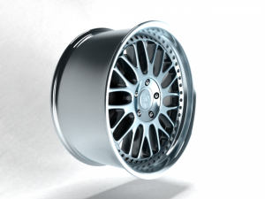 photorealistic highpoly of bbs rims Model 3D