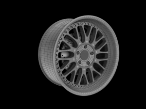 photorealistic highpoly of bbs rims 3D Model