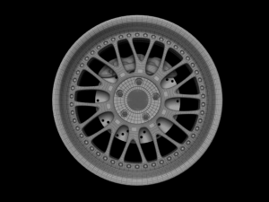 photorealistic highpoly of bbs rims 3D Model