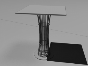 chair and table Model 3D