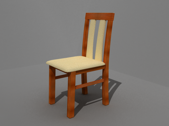 kitchen chair Model 3D .c4d .max .obj .3ds .fbx .stl .blend 
