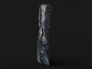 Burned wooden log 3D Model