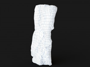 Burned wooden log 3Dモデル