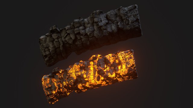 Burned Wooden Log 2 3D Модель In Деревья 3DExport