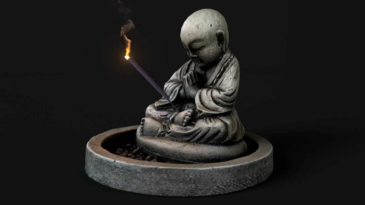 Благовония Будды 3D Модель .c4d .max .obj .3ds .fbx .stl .blend 