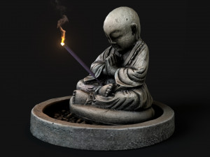 Buddha incense 3D Model
