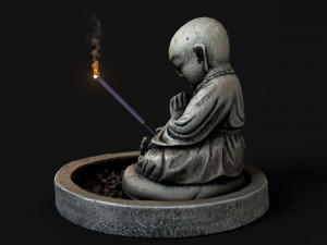 Buddha incense 3D 模型