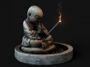 Buddha incense 3D 模型