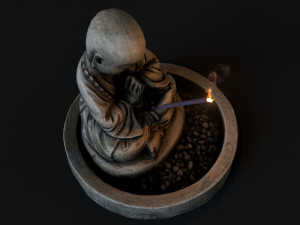 Buddha incense 3D 模型