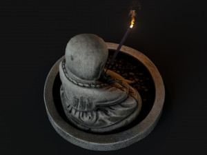Buddha incense 3D 模型