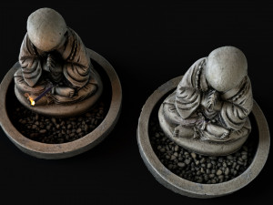 Buddha incense 3D 模型
