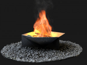 Outside fireplace Modelo 3D