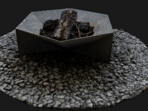 Outside fireplace 3Dモデル