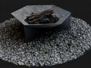Outside fireplace 3Dモデル