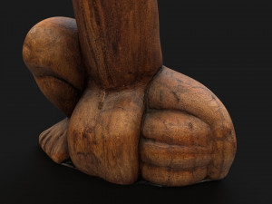 Balinese good luck statue Modelo 3D