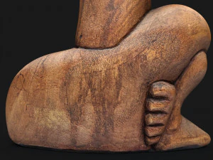 Balinese good luck statue 3D Model