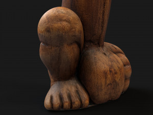 Balinese good luck statue Modelo 3D
