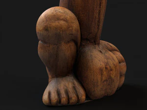 Balinese good luck statue 3D Model