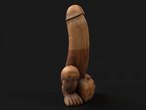 Balinese good luck statue 3D Model