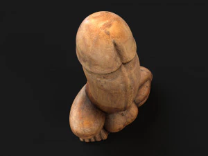 Balinese good luck statue 3D Model