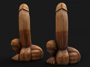 Balinese good luck statue Modelo 3D
