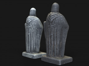 3D Knight statue 3D Model
