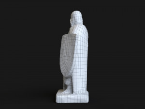 3D Knight statue 3D Model