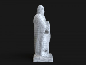 3D Knight statue 3D Model