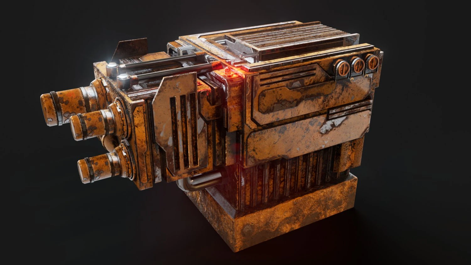 Sci-fi detail 01 3D Model .c4d .max .obj .3ds .fbx .stl .blend 