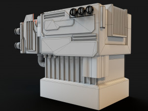 Sci-fi detail 01 Model 3D