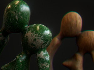 Statuette of a kissing couple 3D Model