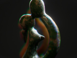 Statuette of a kissing couple 3D Model