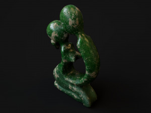 Statuette of a kissing couple 3D Model