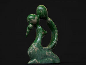Statuette of a kissing couple 3D Model
