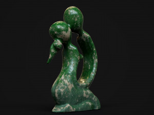 Statuette of a kissing couple 3D Model