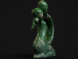 Statuette of a kissing couple 3D Model