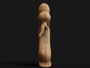 Statuette of a kissing couple 3D Model