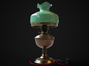 Bronze oil lamp Modelo 3D